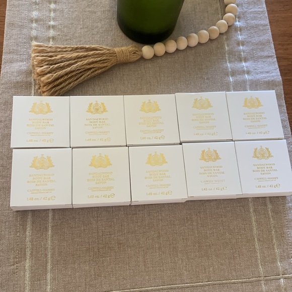 Caswell-Massey Sandalwood Body Bar Soap lot 1.48oz (x10) Travel Size Boxed - Picture 4 of 4